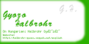 gyozo halbrohr business card